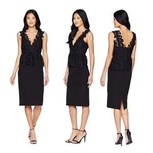 Bardot Womens Size 12 Valencia Lace Dress Black Party Cocktail Dress NWT